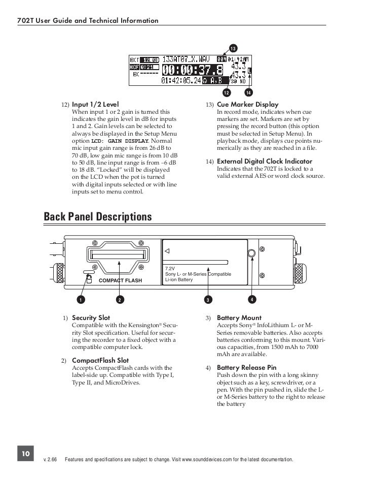 sound devices 702t manual pdf