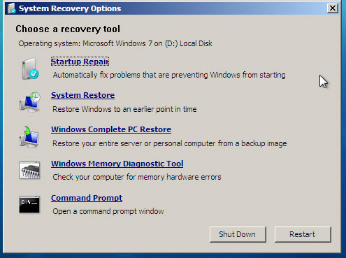 manually clearing virus system restore clear